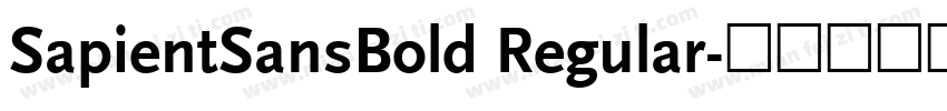 SapientSansBold Regular字体转换